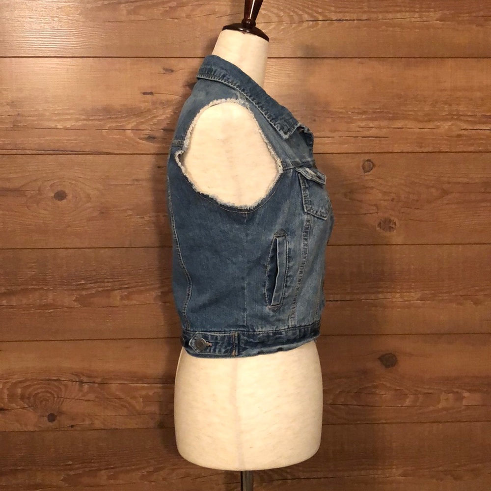 Mossimo Suppy Co. sz XS denim vest - Picture 5 of 13